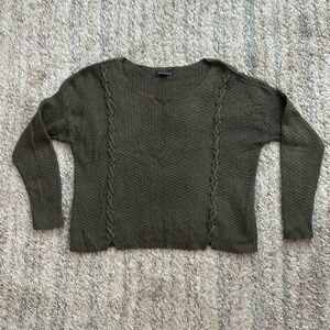 American Eagle knit sweater army green